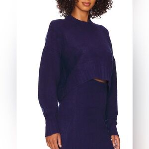 SNDYS X revolve late lunch sweater in plum